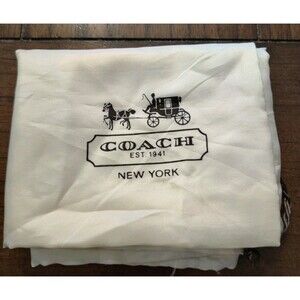 Coach NY Satin Drawstring Storage Bag for Handbag Satchel Purse 19 x 23" Read